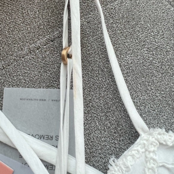 NWT Cult Gaia EVERLY DRESS midi size Medium in off white - Picture 16 of 16